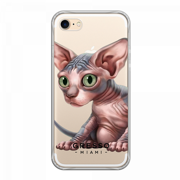 Противоударный чехол для iPhone 7. Коллекция Let’s Be Friends!. Модель Sphynx Kitten..