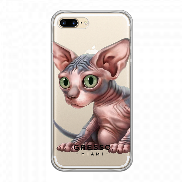 Противоударный чехол для iPhone 7 Plus. Коллекция Let’s Be Friends!. Модель Sphynx Kitten..