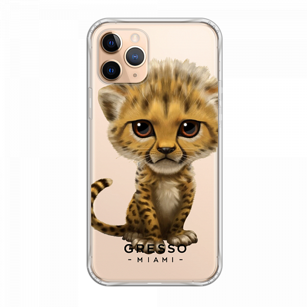 Противоударный чехол для iPhone 11 Pro. Коллекция Let’s Be Friends!. Модель Cheetah..