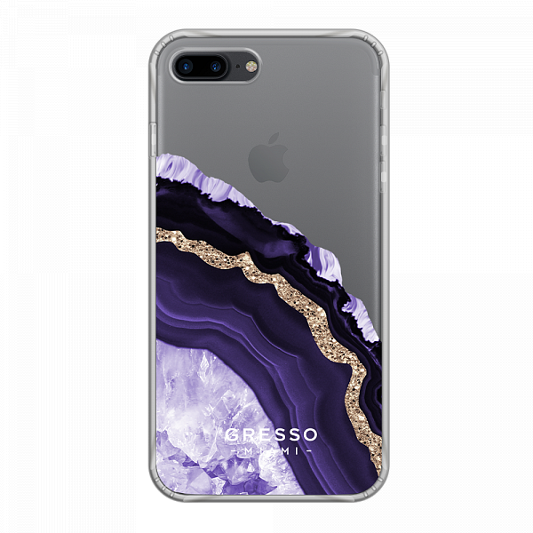 Противоударный чехол для iPhone 7 Plus. Коллекция Drama Queen. Модель Ultraviolet Agate..