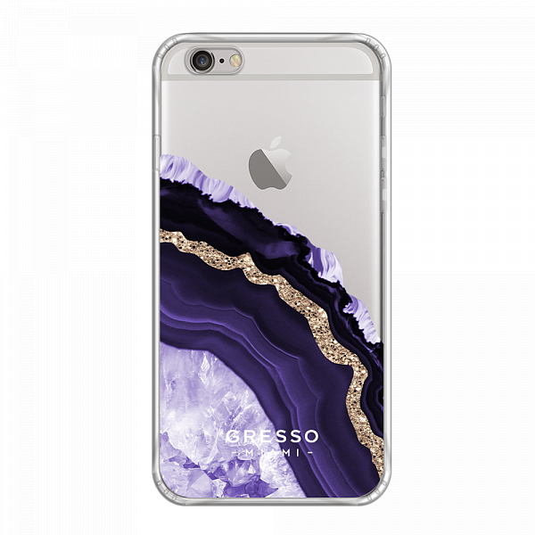Противоударный чехол для iPhone 6 Plus/6S Plus. Коллекция Drama Queen. Модель Ultraviolet Agate..