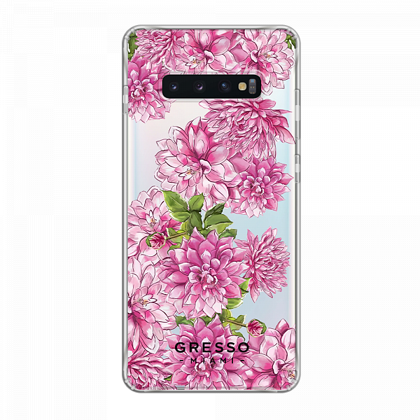 Противоударный чехол для Samsung Galaxy S10. Коллекция Flower Power. Модель Pink Friday..