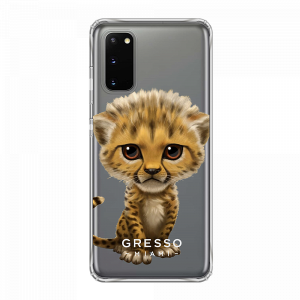 Противоударный чехол для Samsung Galaxy S20. Коллекция Let’s Be Friends!. Модель Cheetah..