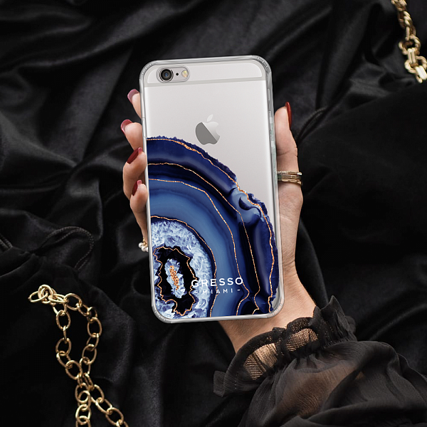 Противоударный чехол для iPhone 6 Plus/6S Plus. Коллекция Drama Queen. Модель Blue Agate..