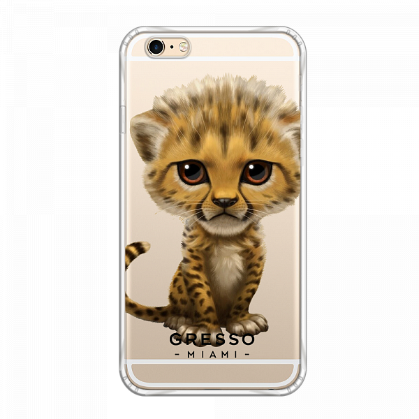 Противоударный чехол для iPhone 6 Plus/6S Plus. Коллекция Let’s Be Friends!. Модель Cheetah..