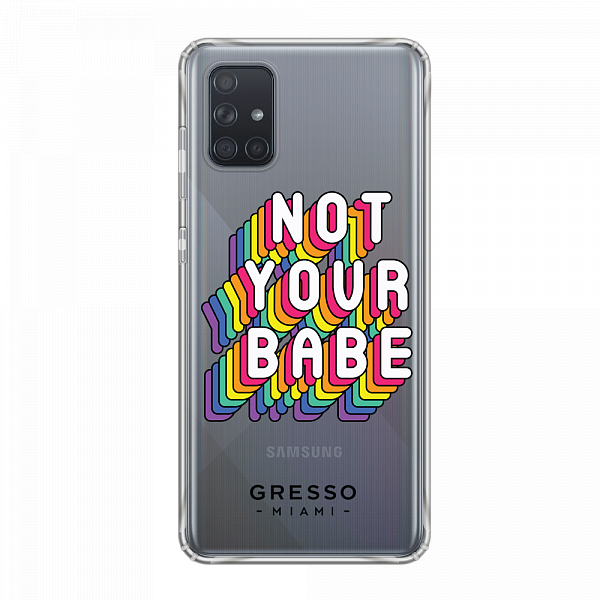 Противоударный чехол для Samsung Galaxy A71. Коллекция No Limits. Модель Not Your Babe..