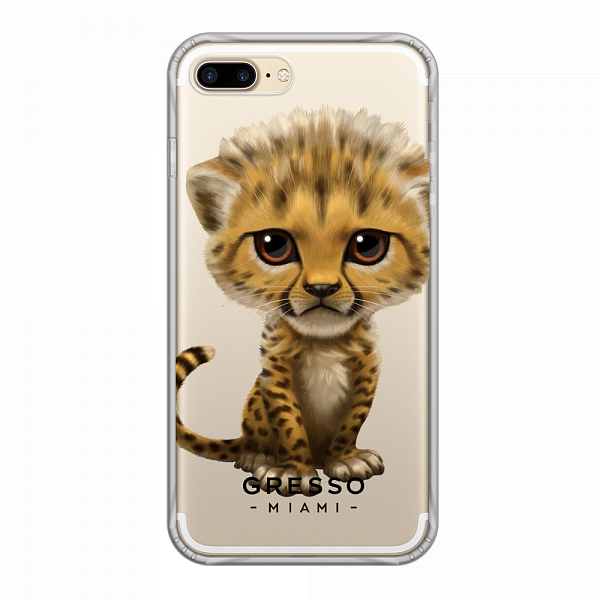 Противоударный чехол для iPhone 7 Plus. Коллекция Let’s Be Friends!. Модель Cheetah..