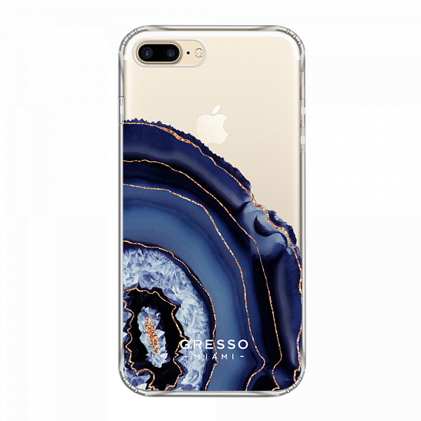 Противоударный чехол для iPhone 7 Plus. Коллекция Drama Queen. Модель Blue Agate..