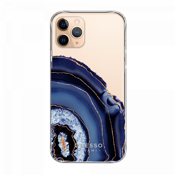 Противоударный чехол для iPhone 11 Pro. Коллекция Drama Queen. Модель Blue Agate..