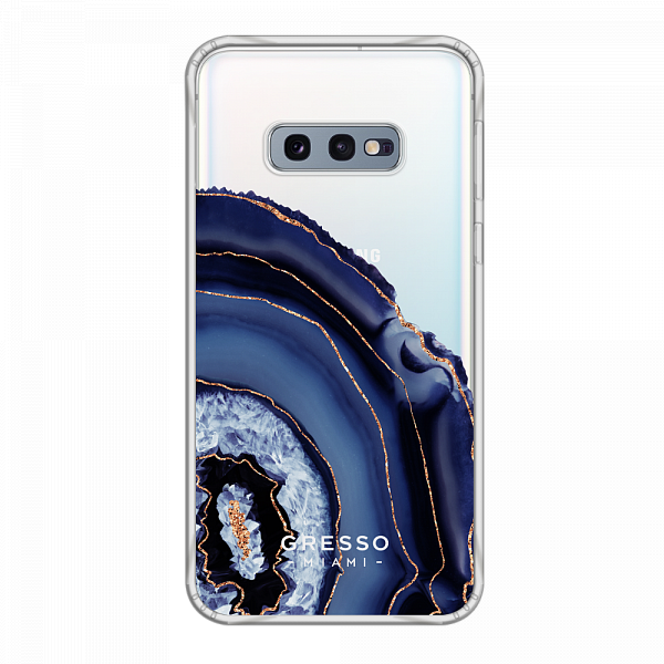 Противоударный чехол для Samsung Galaxy S10e. Коллекция Drama Queen. Модель Blue Agate..