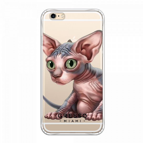 Противоударный чехол для iPhone 6 Plus/6S Plus. Коллекция Let’s Be Friends!. Модель Sphynx Kitten..