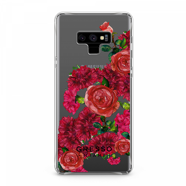 Противоударный чехол для Samsung Galaxy Note 9. Коллекция Flower Power. Модель Moulin Rouge..