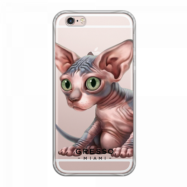 Противоударный чехол для iPhone 6/6S. Коллекция Let’s Be Friends!. Модель Sphynx Kitten..