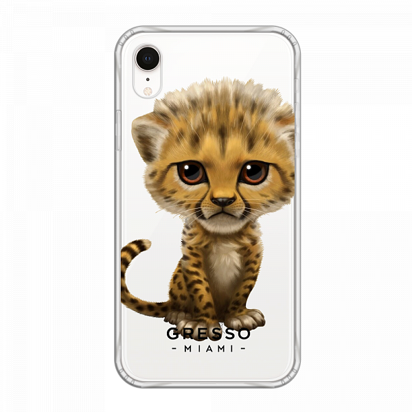 Противоударный чехол для iPhone XR. Коллекция Let’s Be Friends!. Модель Cheetah..
