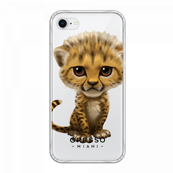 Противоударный чехол для iPhone 8. Коллекция Let’s Be Friends!. Модель Cheetah..