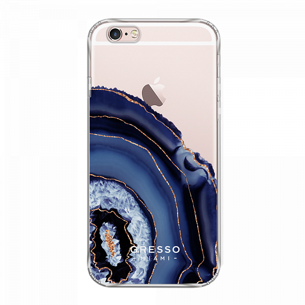 Противоударный чехол для iPhone 6/6S. Коллекция Drama Queen. Модель Blue Agate..