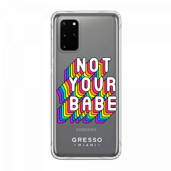 Противоударный чехол для Samsung Galaxy S20 Plus. Коллекция No Limits. Модель Not Your Babe..