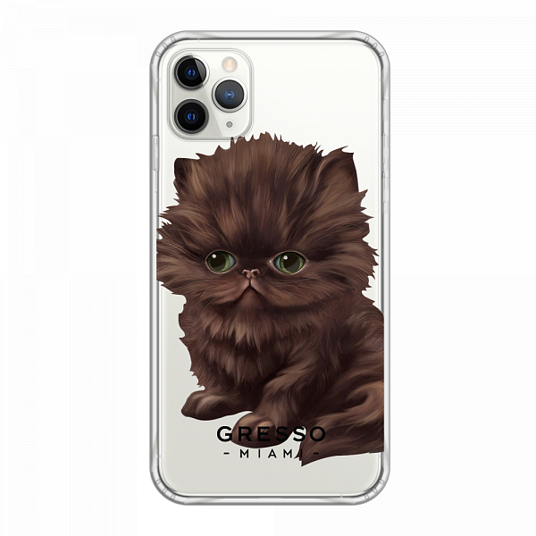 Противоударный чехол для iPhone 11 Pro Max. Коллекция Let’s Be Friends!. Модель Persian Kitten..